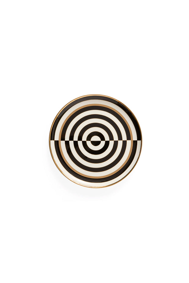 Op Art Round Serving Tray