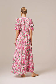 Bohemian Maxi Dress - Peonies