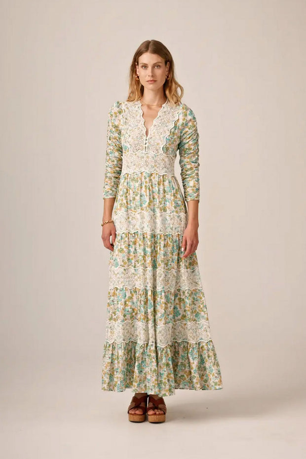 Cotton Slub Maxi Dress - Anemone Fields