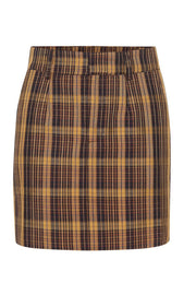 ChikaGZ MW Skirt - Multi Color Check