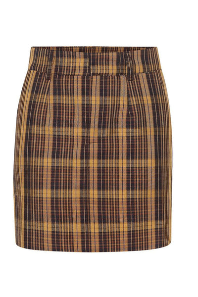 ChikaGZ MW Skirt - Multi Color Check