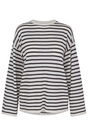 Nelia Stripe Sweater - Offwhite