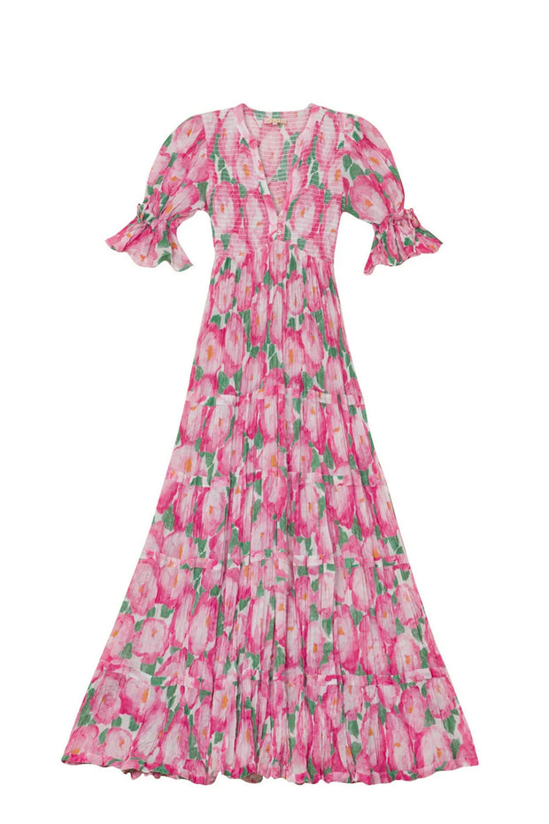 Bohemian Maxi Dress - Peonies