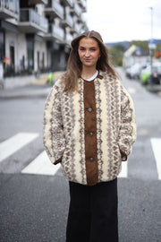 Memma Coat Ecru/Brown