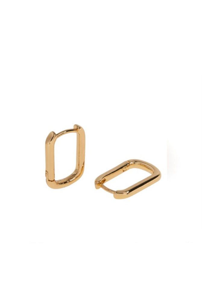 Paula - Rectangular Hoop Earring