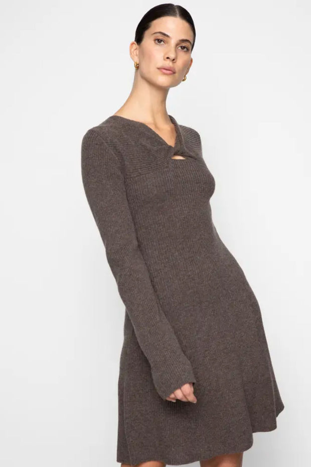 Myla Dress - Dark Taupe Melange