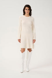 AntaliGZ Wool Short Dress - Egret