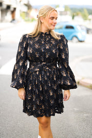 Poplin Shirt Dress - Midnight Paisley