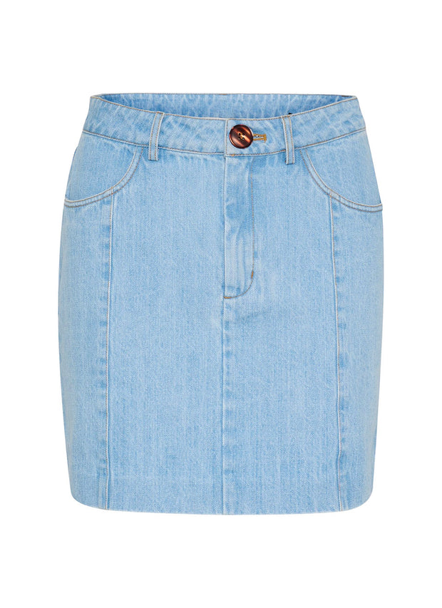 VellaGZ Short Skirt - Light Blue Washed