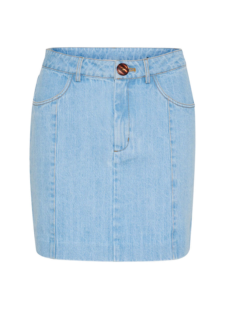 VellaGZ Short Skirt - Light Blue Washed