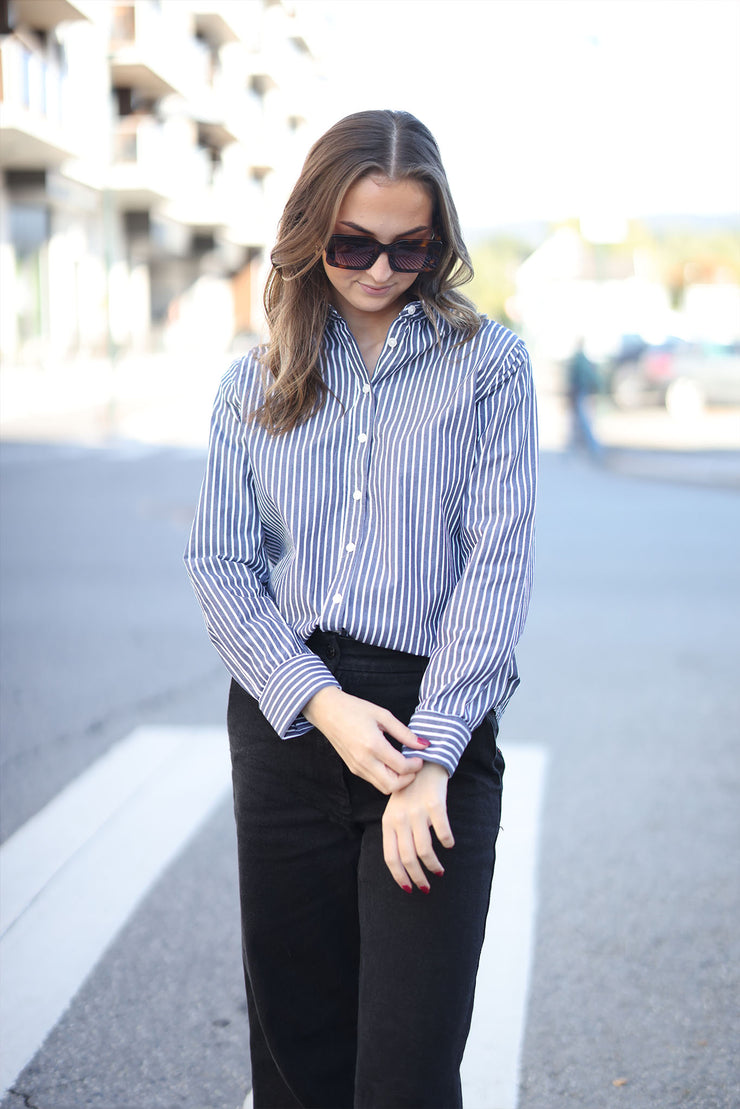 Fritila Shirt - Dark Navy Stripe