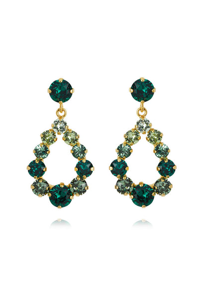 Mini Delia Earring - Green Combo