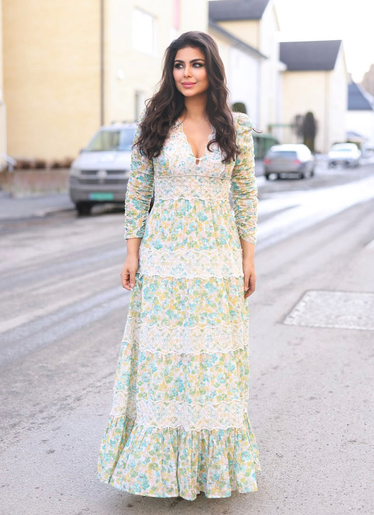 Cotton Slub Maxi Dress - Anemone Fields