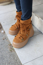 Luna Boot Suede - Cognac