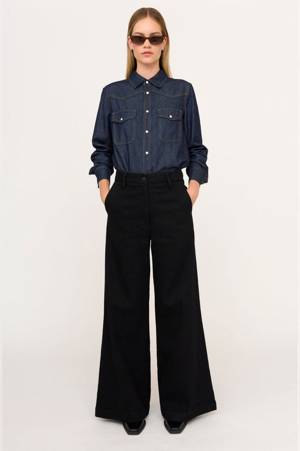 Cate Shirt Rinse Denim