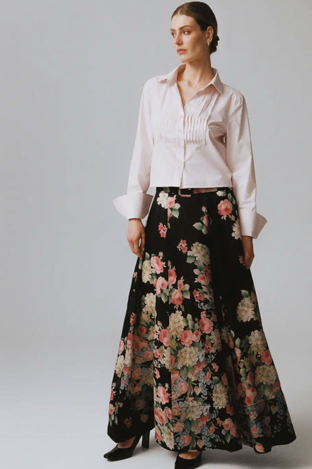 Cupro Maxi Skirt - Flower Market