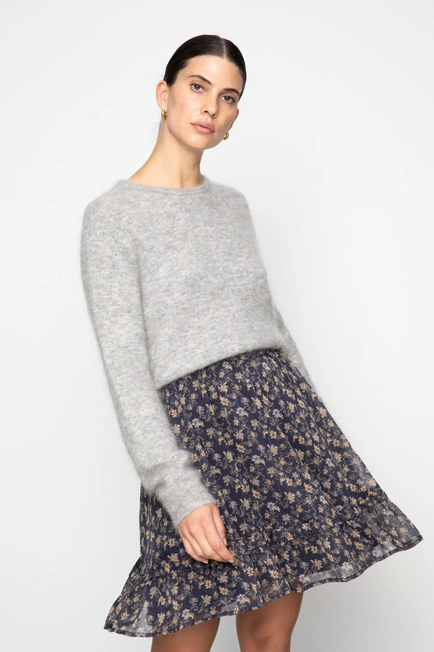 Sunniva Skirt - Navy Dahlia Print