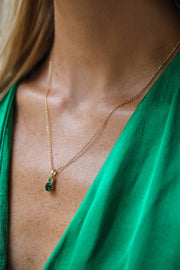 Leah Necklace - Green Combo